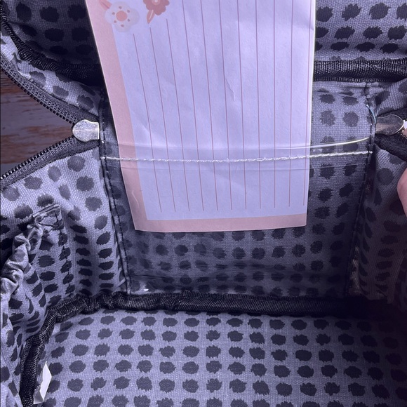 Bella Russo Black White Floral Flower Cosmetic Bag Case NWT - Picture 9 of 13